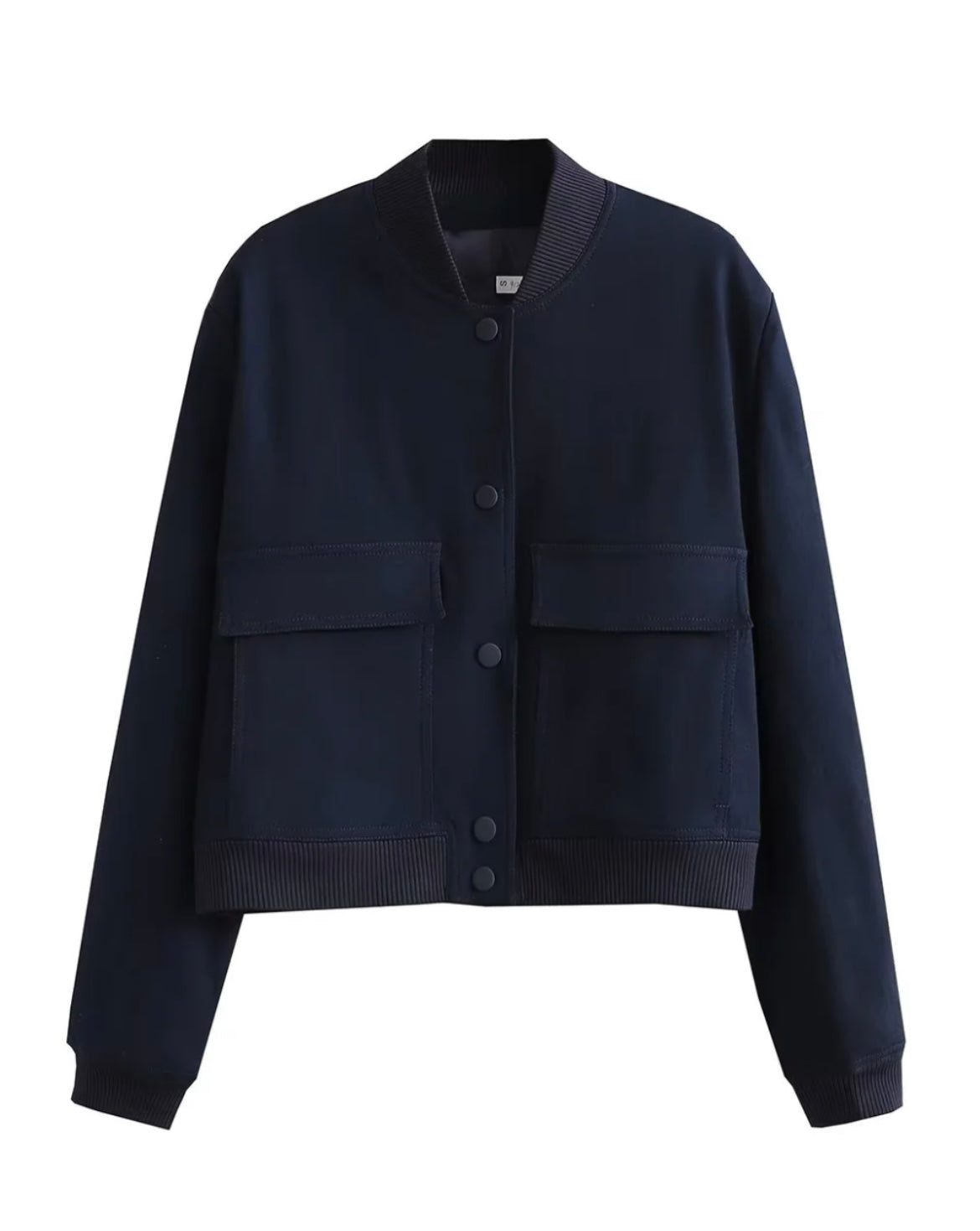 Mila | Trendy Cropped Bomberjack in Ecru