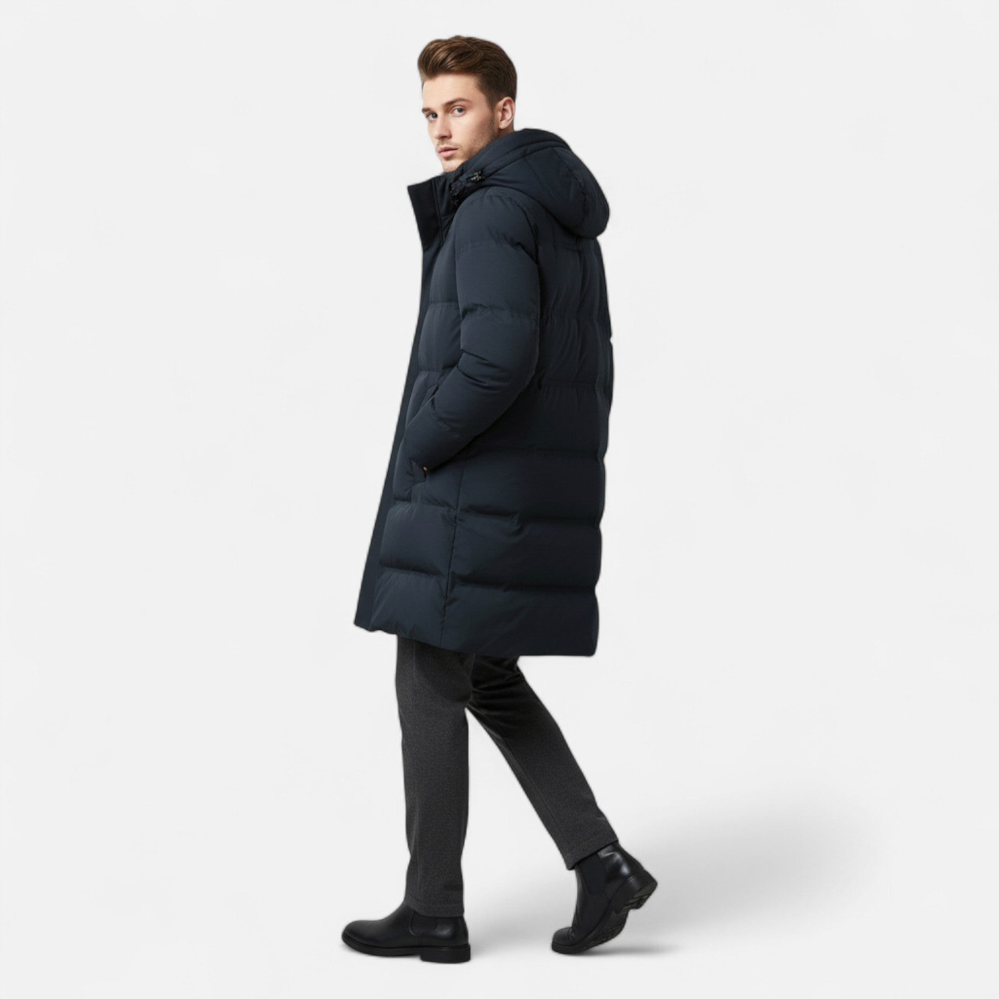 Heren Winter Parka | Lange jas met warme voering en weerbestendige bescherming