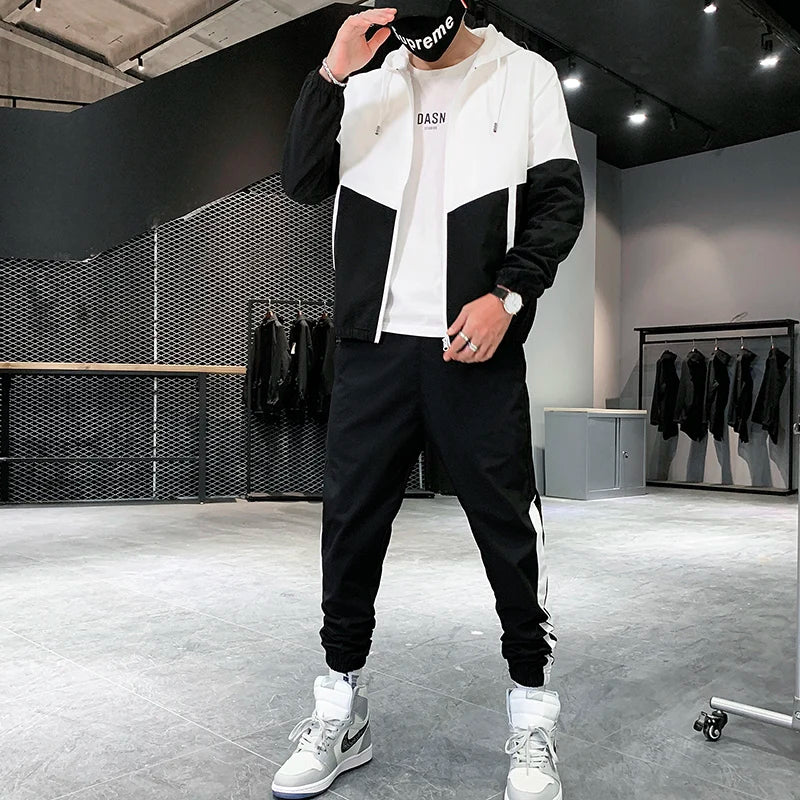 Luca Heren Trainingspak met Hoodie en Joggers voor Sportieve Gelegenheden-1