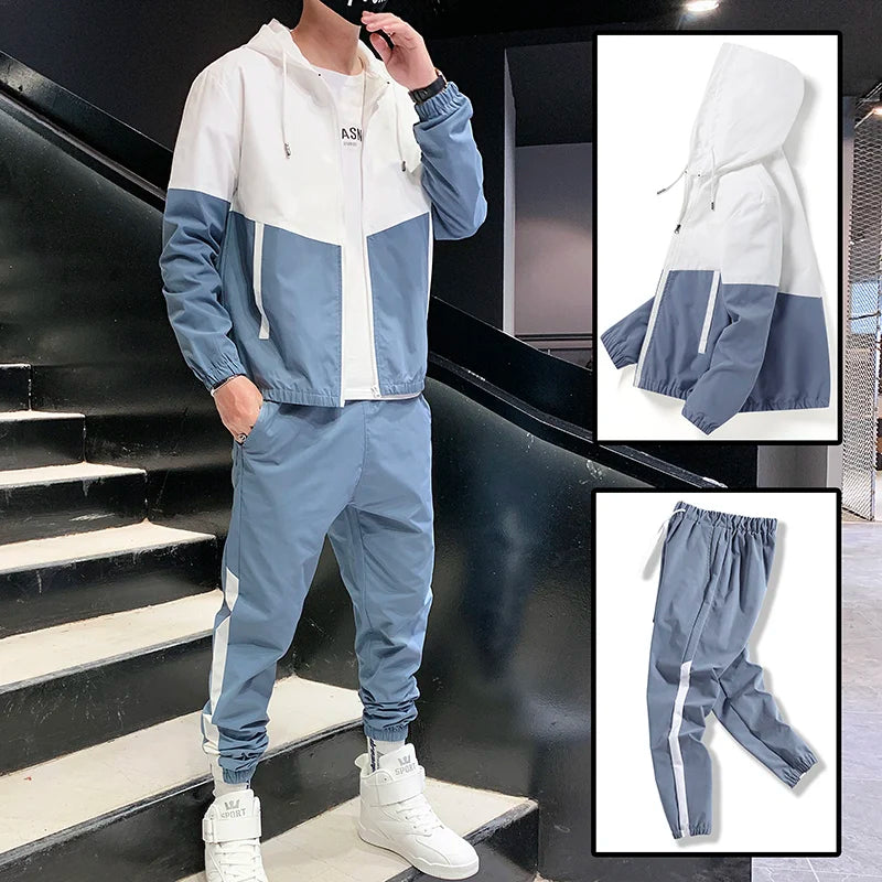 Luca Heren Trainingspak met Hoodie en Joggers voor Sportieve Gelegenheden-2