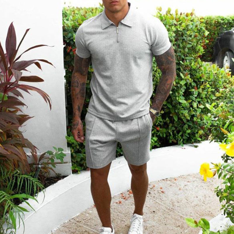 Liam Heren Polo en Short Set voor Zomerstijl-1