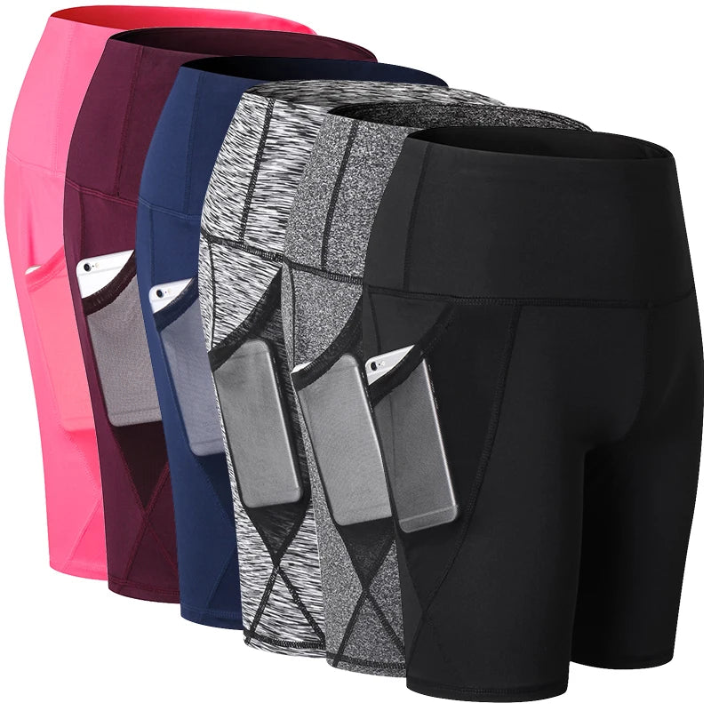 Anna Dames Sport Shorts - Hoge Taille, Sneldrogend, Compressie Ontwerp voor Actieve Vrouwen-1