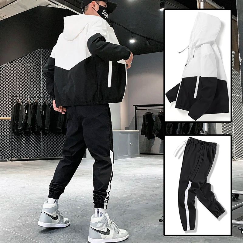 Luca Heren Trainingspak met Hoodie en Joggers voor Sportieve Gelegenheden-3