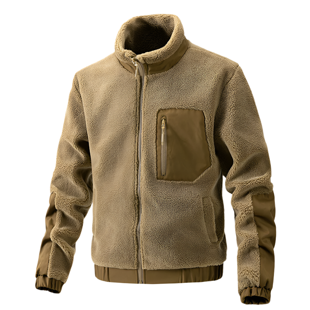 Heren fleecejack – Warm fleece vest met verstevigde details