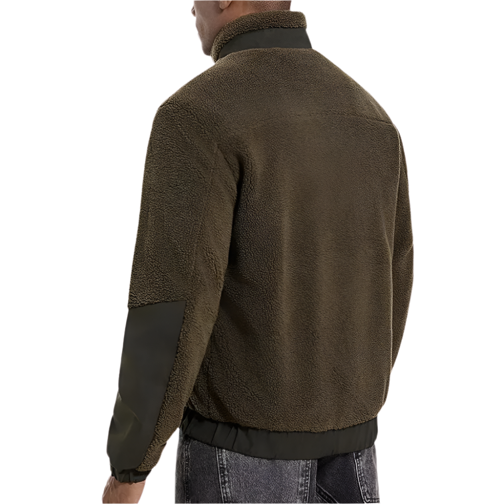 Heren fleecejack – Warm fleece vest met verstevigde details