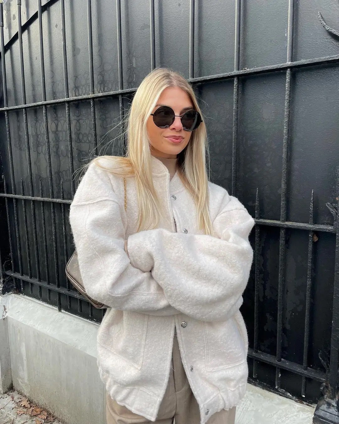 CAMILLE | Warme Tweed Jacket voor Dames – Stijlvol & Tijdloos