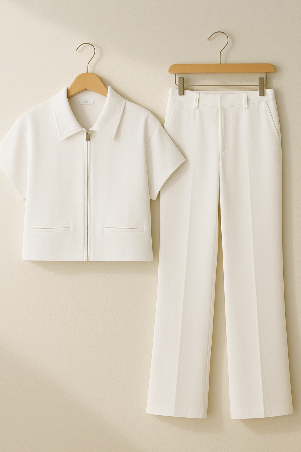 Tweedelig Damespak met Zip-Top en Broek