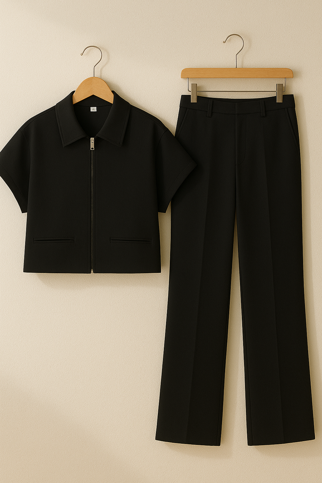 Tweedelig Damespak met Zip-Top en Broek