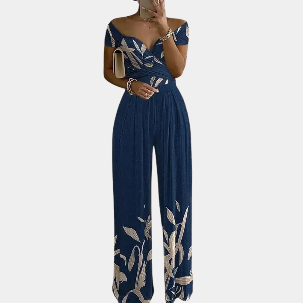 Elara – Elegante Jumpsuit met Wijde Pijpen