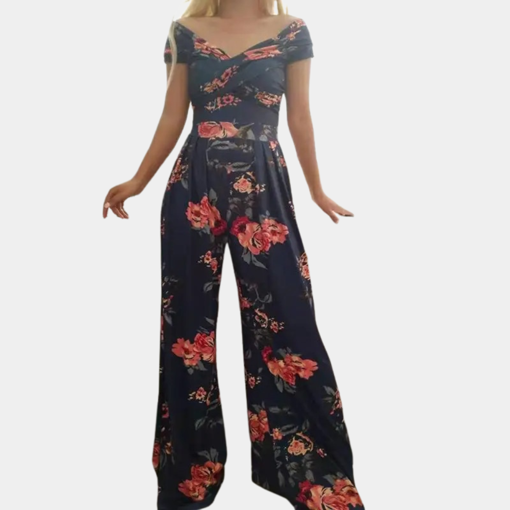 Elara – Elegante Jumpsuit met Wijde Pijpen