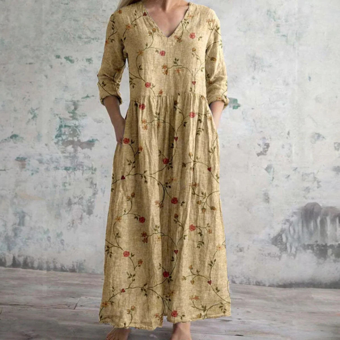 Dames zomerjurk met bloemenprint – elegant en luchtig