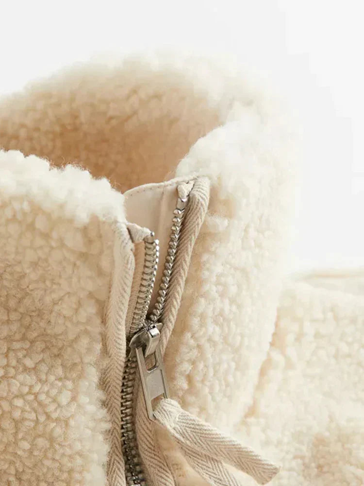 Teddy Jas Dames – Warm fleece met rits en comfortabele pasvorm