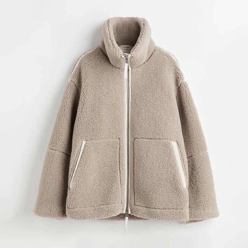 Teddy Jas Dames – Warm fleece met rits en comfortabele pasvorm