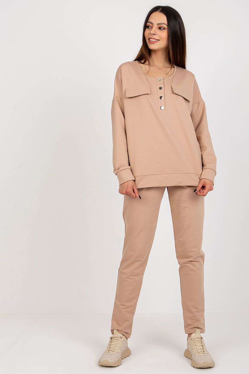 Evy - Luxe Lounge Set met Sweater en Getailleerde Broek