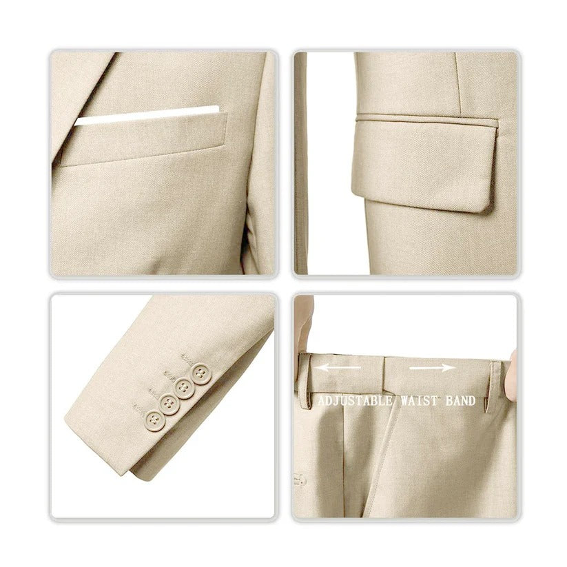 Herenpak – 3-Delig – Slim Fit – Blazer, Gilet & Pantalon