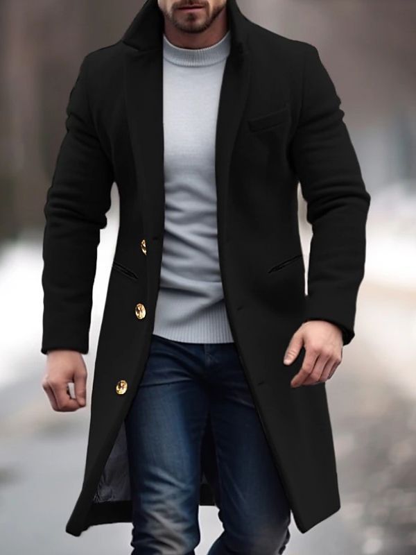 James – Moderne Herenjas met Knopen