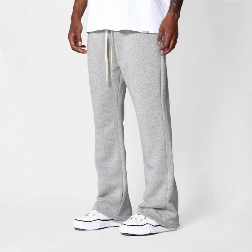 Heren flared sweatpants – Joggingbroek met uitlopende pijpen en comfortabele fit