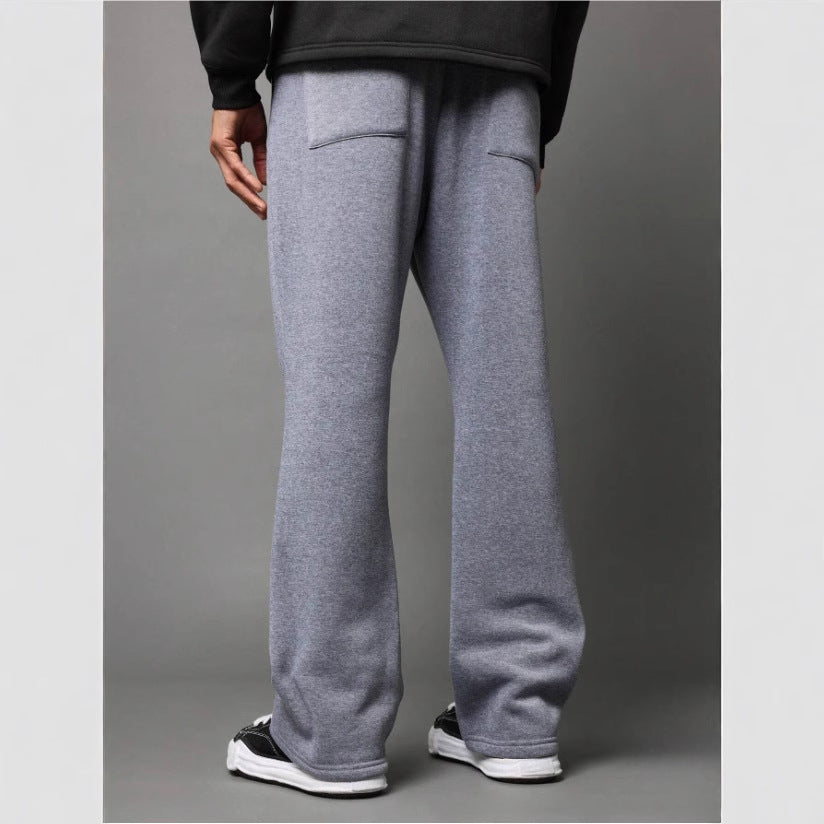 Heren flared sweatpants – Joggingbroek met uitlopende pijpen en comfortabele fit