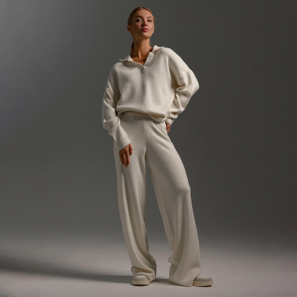 Elena | Stijlvolle Knitted Tracksuit voor Dames