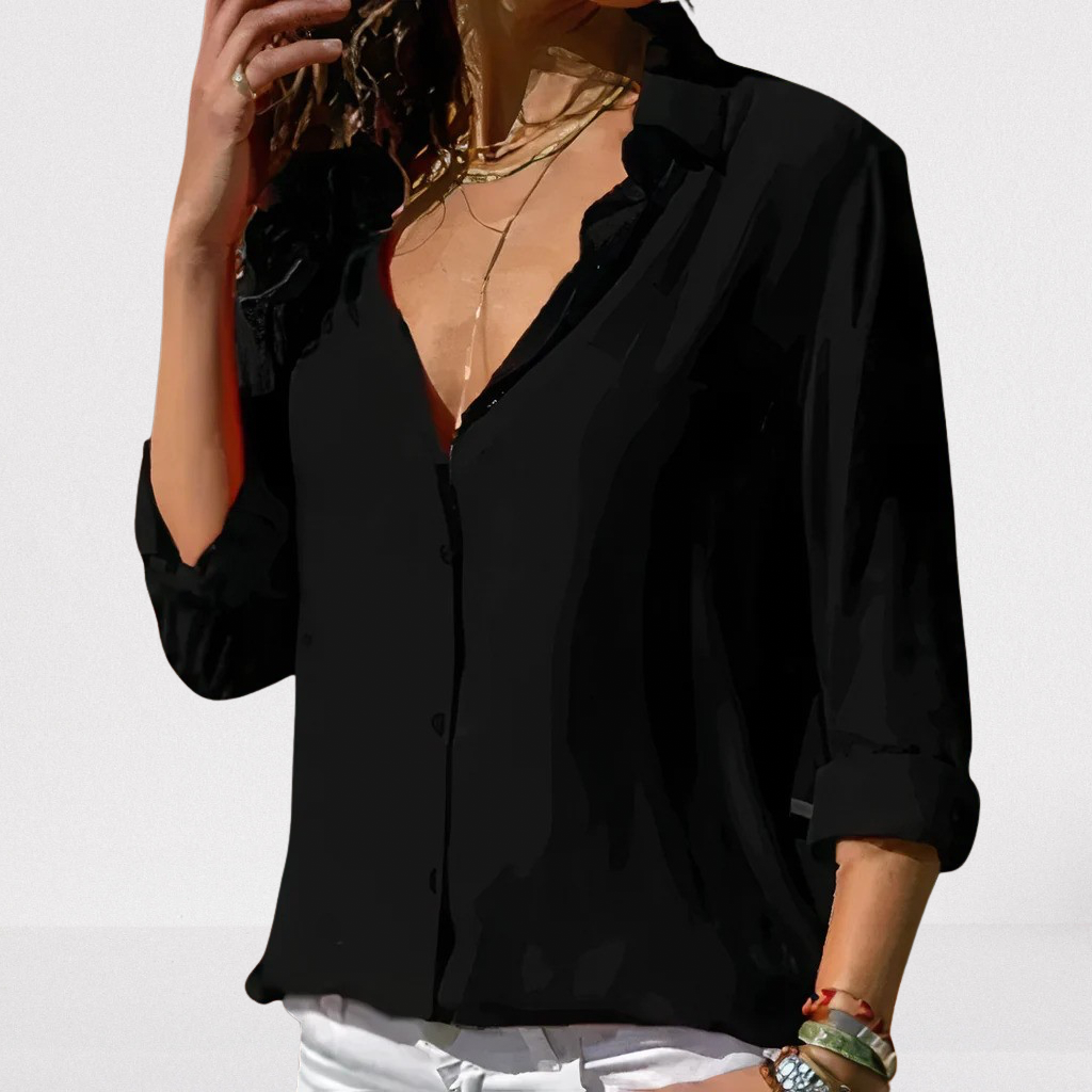 Mode Outlet | Celeste Chiffonblouse – Elegant & Luchtig