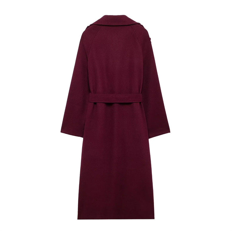 Isla | Burgundy Winterjas – Stijlvol & Warm