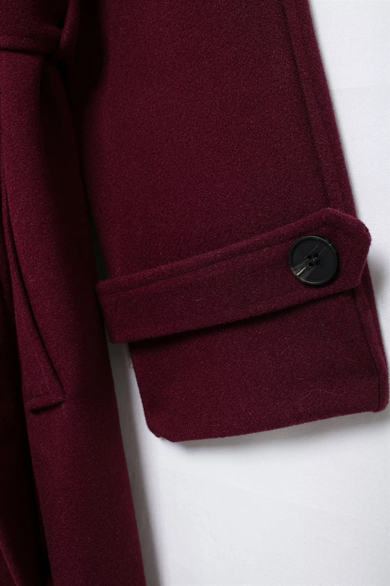 Isla | Burgundy Winterjas – Stijlvol & Warm