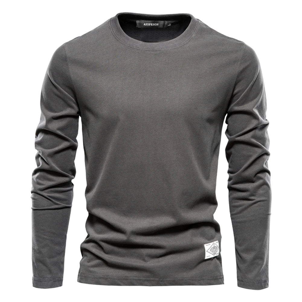 Variant image for Lucas Heren Longsleeve T Shirt van 100% Katoen voor Casual Lenteoutfits-4