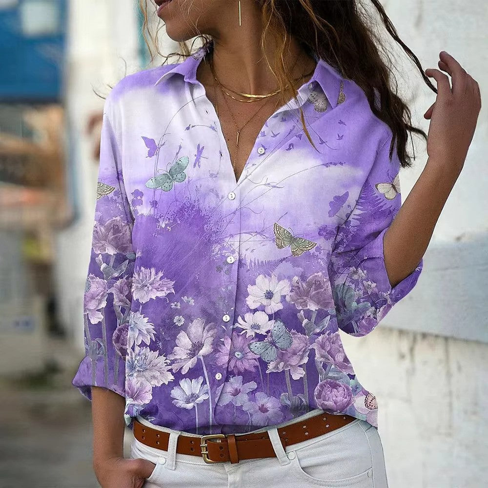 Mode Outlet | Nila Blouse met Print – Elegant & Comfortabel
