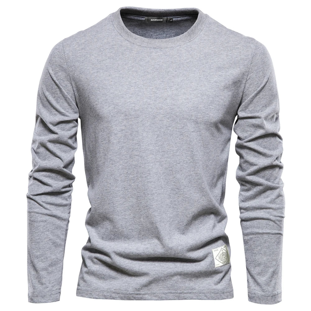 Variant image for Lucas Heren Longsleeve T Shirt van 100% Katoen voor Casual Lenteoutfits-2
