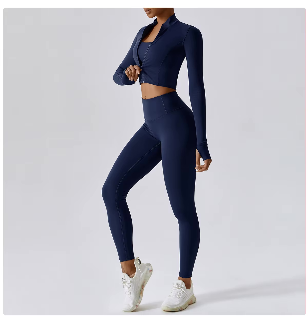 Sportset Dames 3-Delig | Legging, top en vest voor pilates en fitness