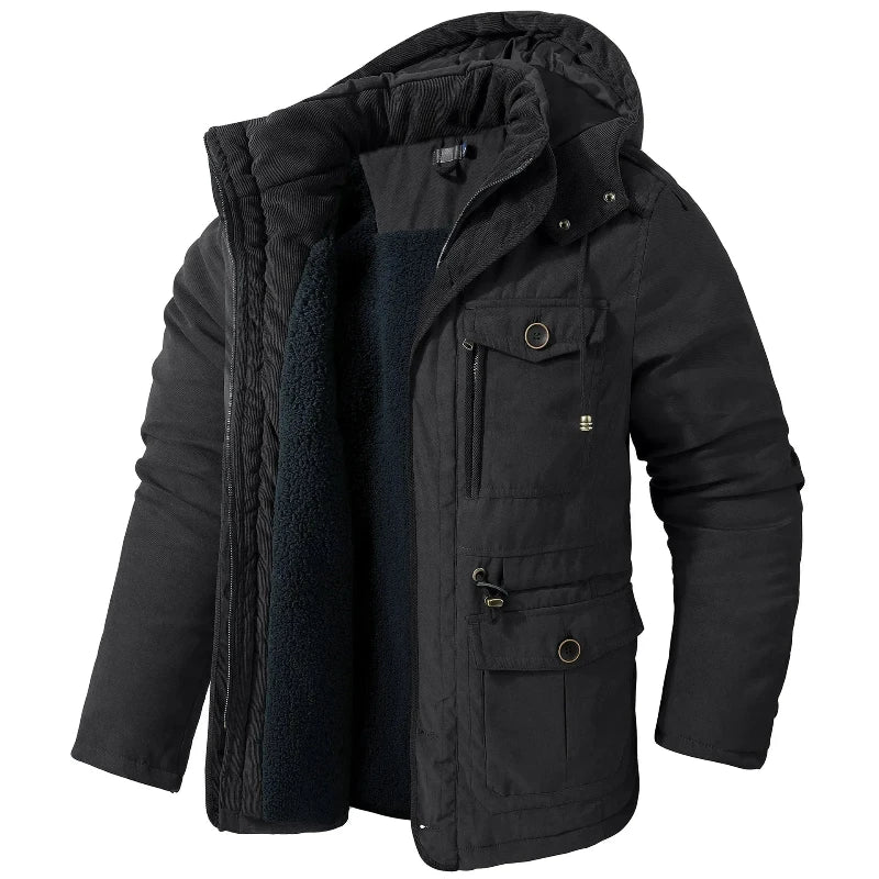 Heren winterjas | Waterafstotend design met fleecevoering en windbescherming