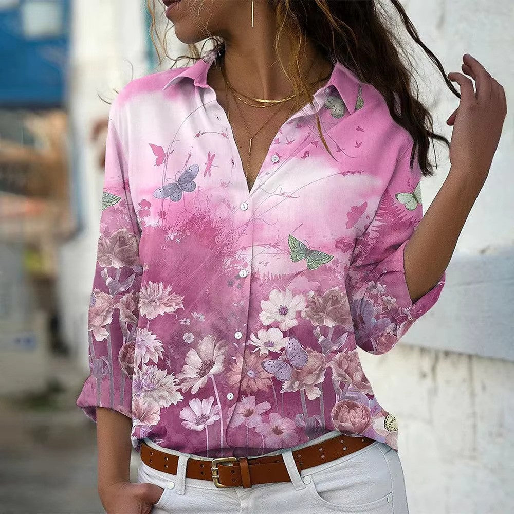 Mode Outlet | Nila Blouse met Print – Elegant & Comfortabel