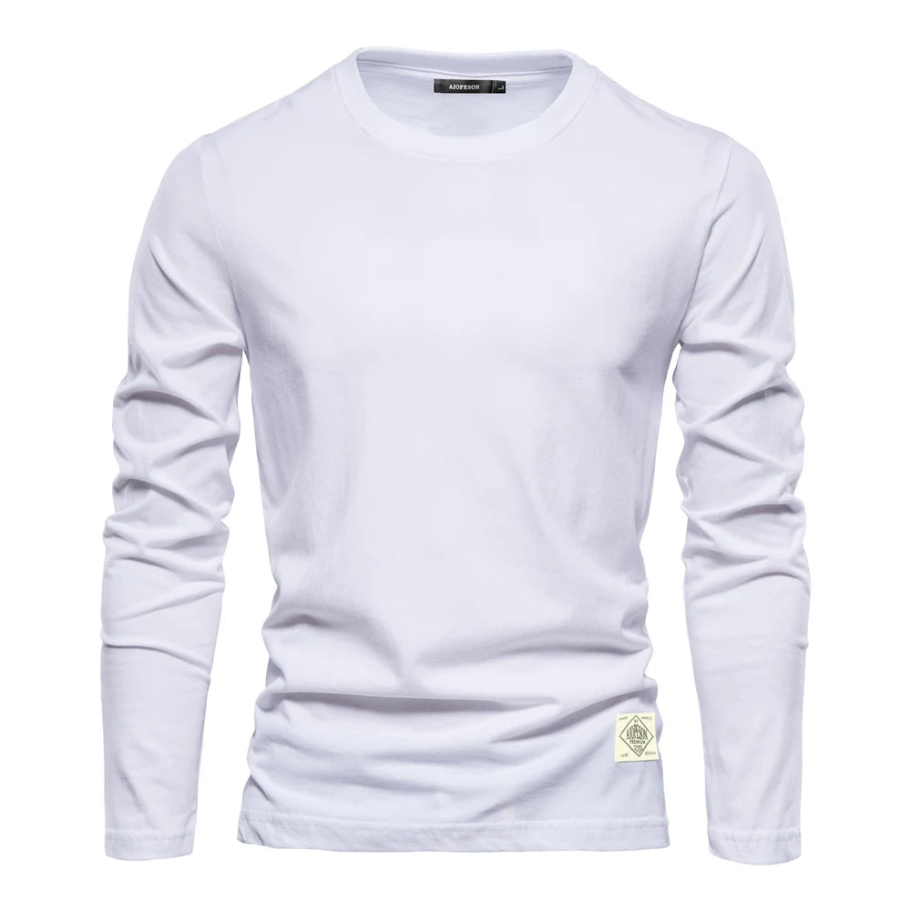 Variant image for Lucas Heren Longsleeve T Shirt van 100% Katoen voor Casual Lenteoutfits-9