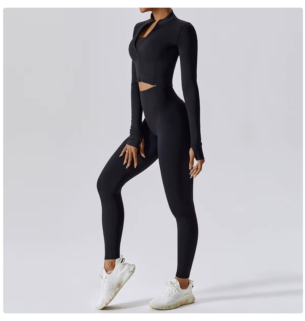Sportset Dames 3-Delig | Legging, top en vest voor pilates en fitness