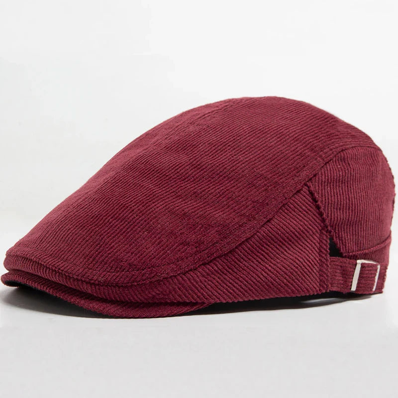 Modieuze Unisex Cord-Baret – Tijdloze stijl voor elk seizoen