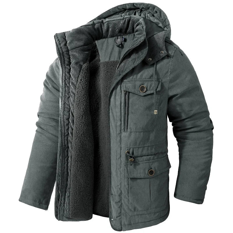 Heren winterjas | Waterafstotend design met fleecevoering en windbescherming