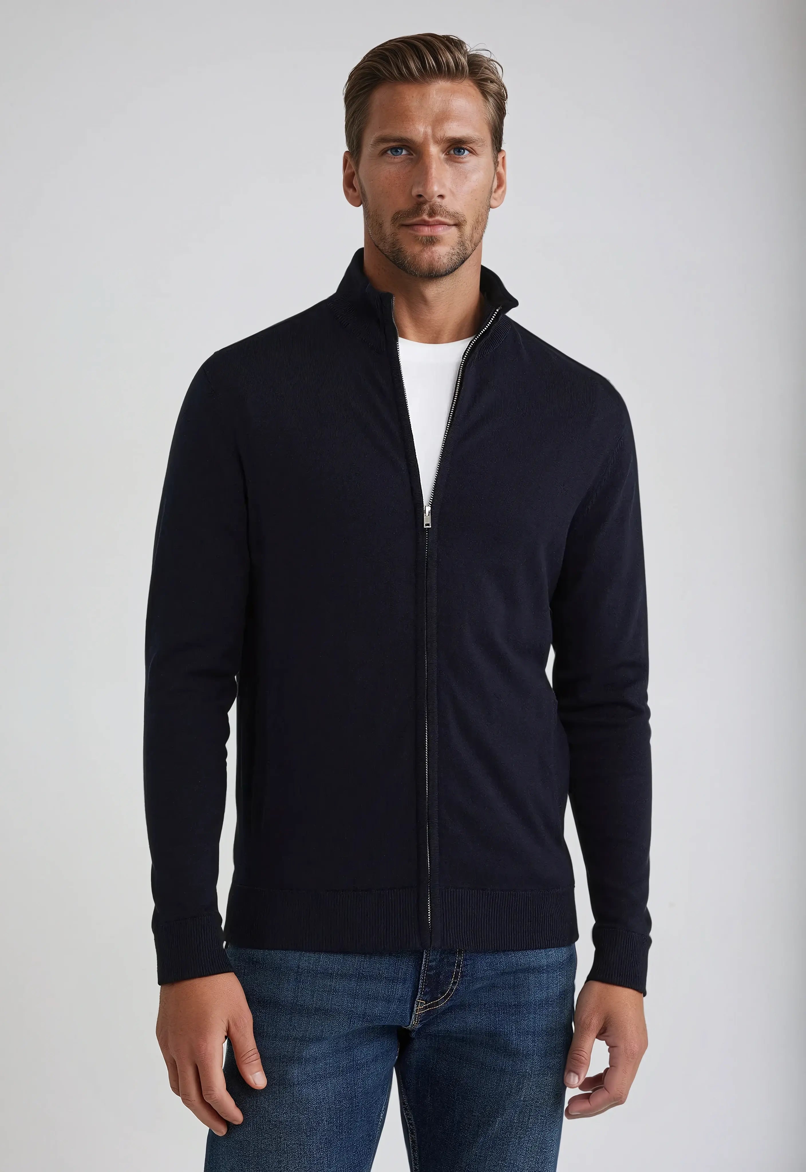 Heren Vest – Volledige Ritssluiting – Modern & Comfortabel