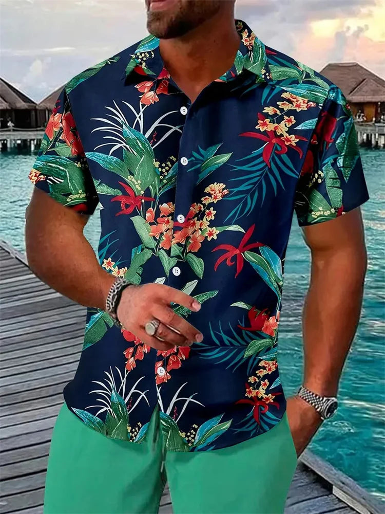 Luca Men's Short Sleeve Shirt and Shorts Set-1