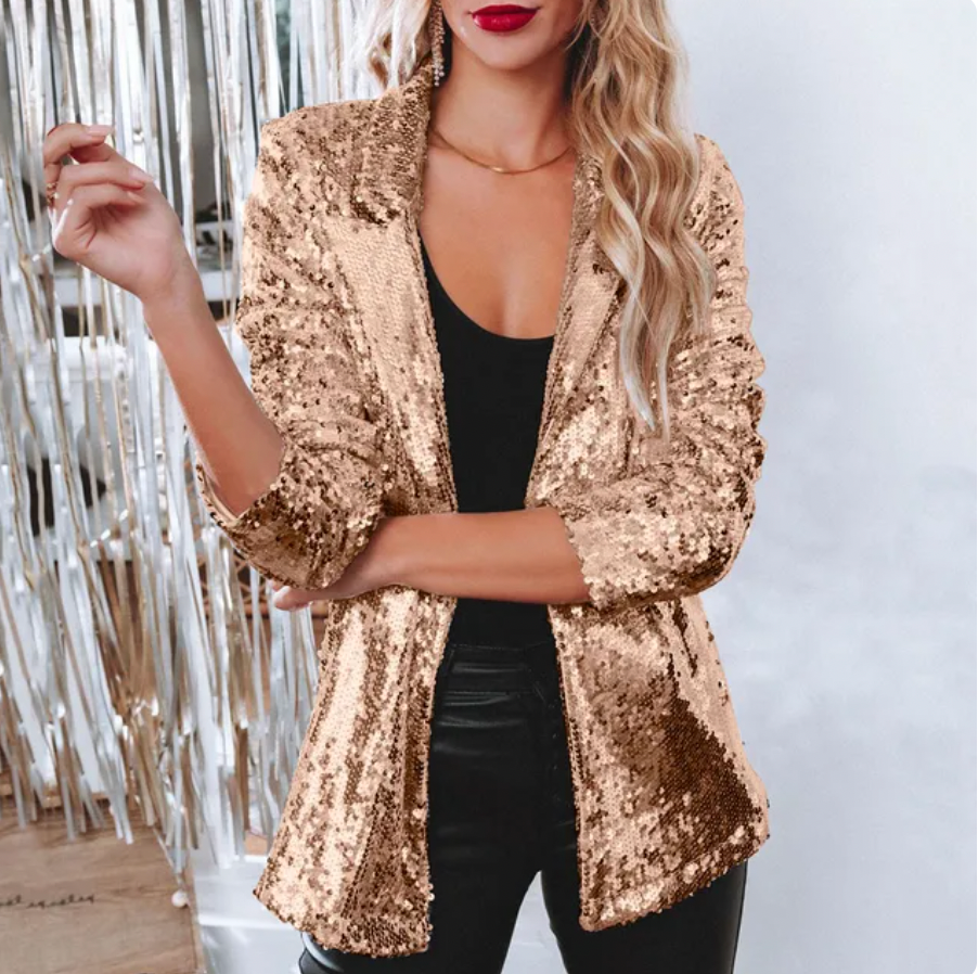 De Mode Outlet | Pailletten Blazer Dames – Glamoureus, Elegant & Statement-Making