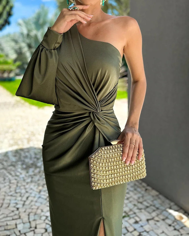 Lotte Dames Maxi Jurk Lange Mouwen voor Zomer Elegantie-1