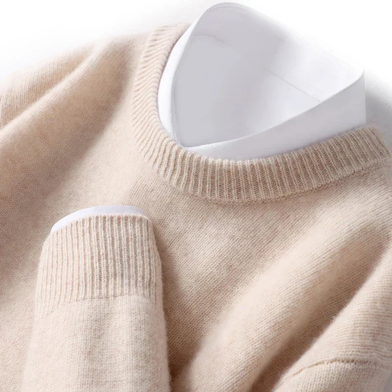 Heren Sweater Met Lange Mouwen – Crewneck en Klassieke Pasvorm