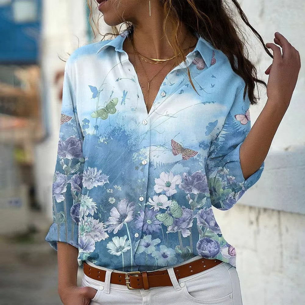 Mode Outlet | Nila Blouse met Print – Elegant & Comfortabel
