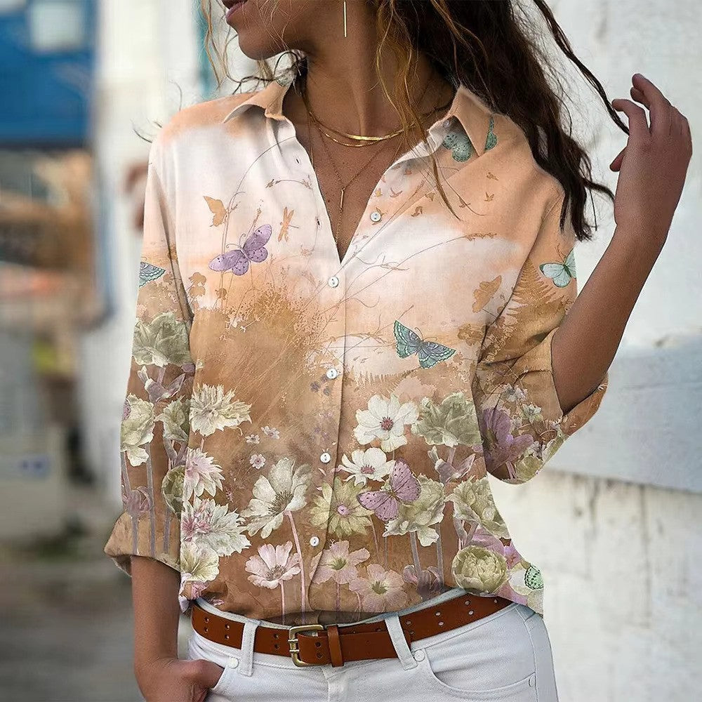 Mode Outlet | Nila Blouse met Print – Elegant & Comfortabel