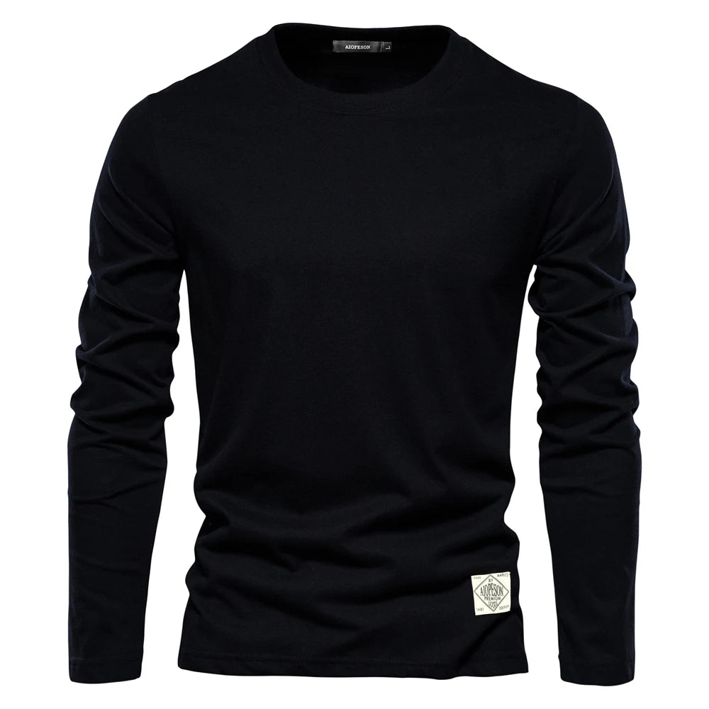 Variant image for Lucas Heren Longsleeve T Shirt van 100% Katoen voor Casual Lenteoutfits-8