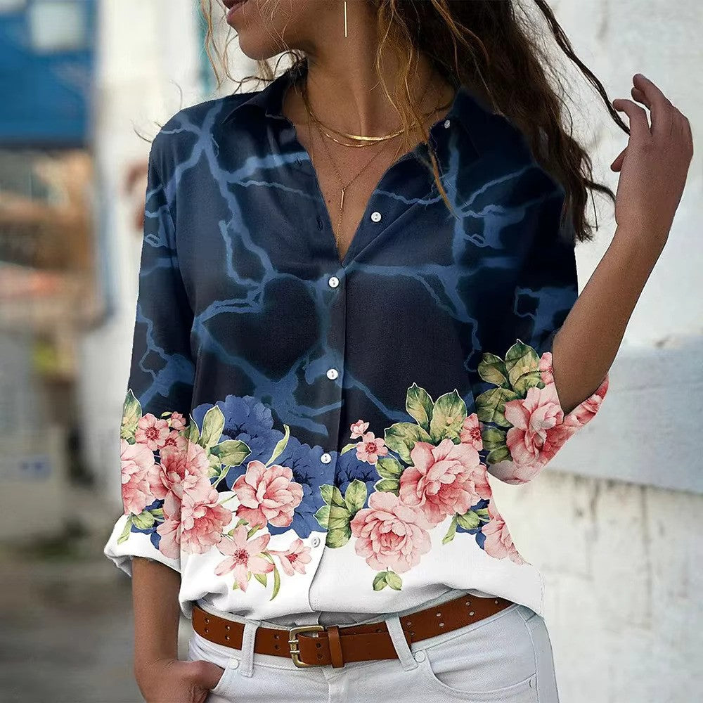 Mode Outlet | Nila Blouse met Print – Elegant & Comfortabel