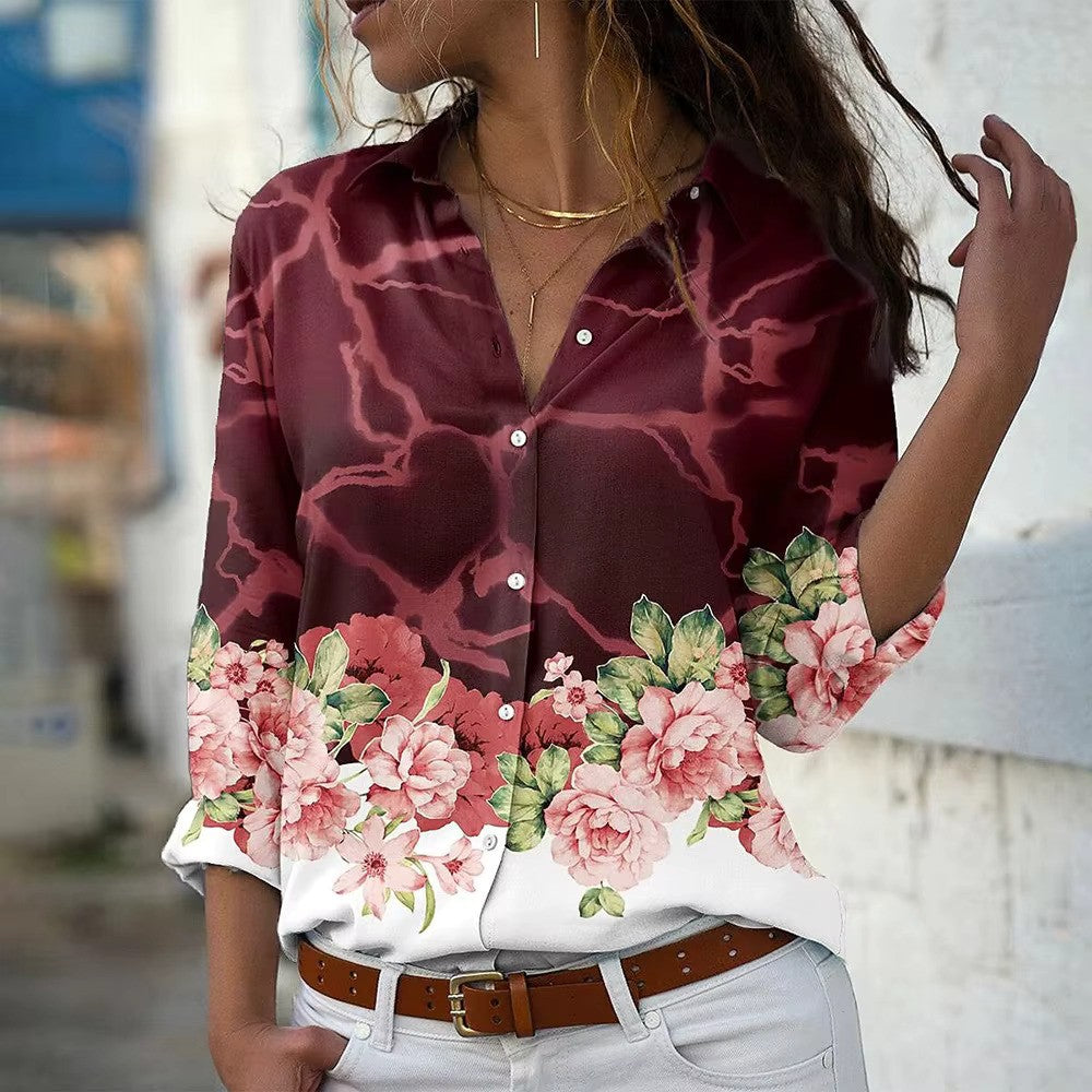 Mode Outlet | Nila Blouse met Print – Elegant & Comfortabel