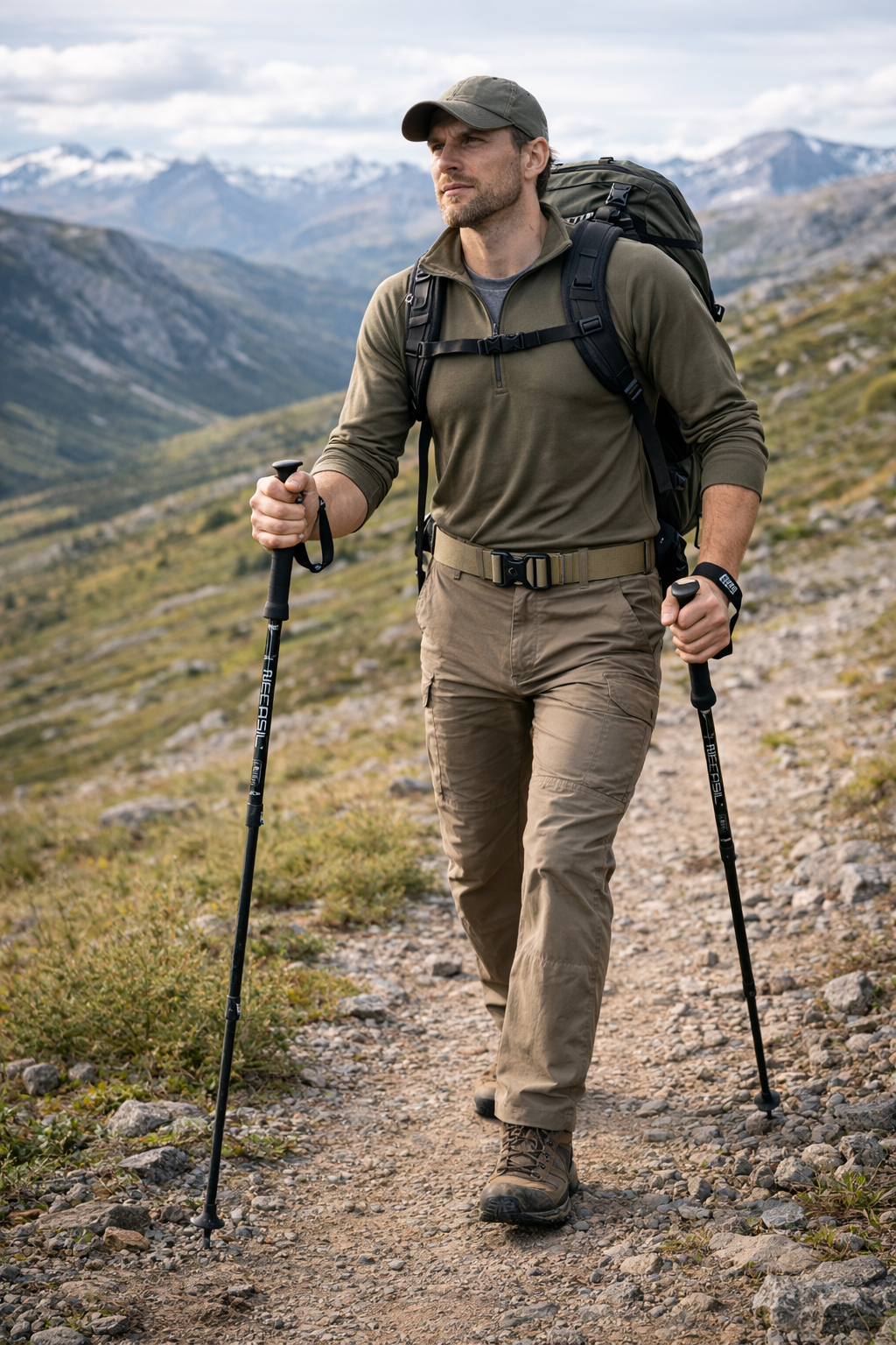 Schokabsorberende Trekkingstok – Verstelbare Aluminium Ondersteuning