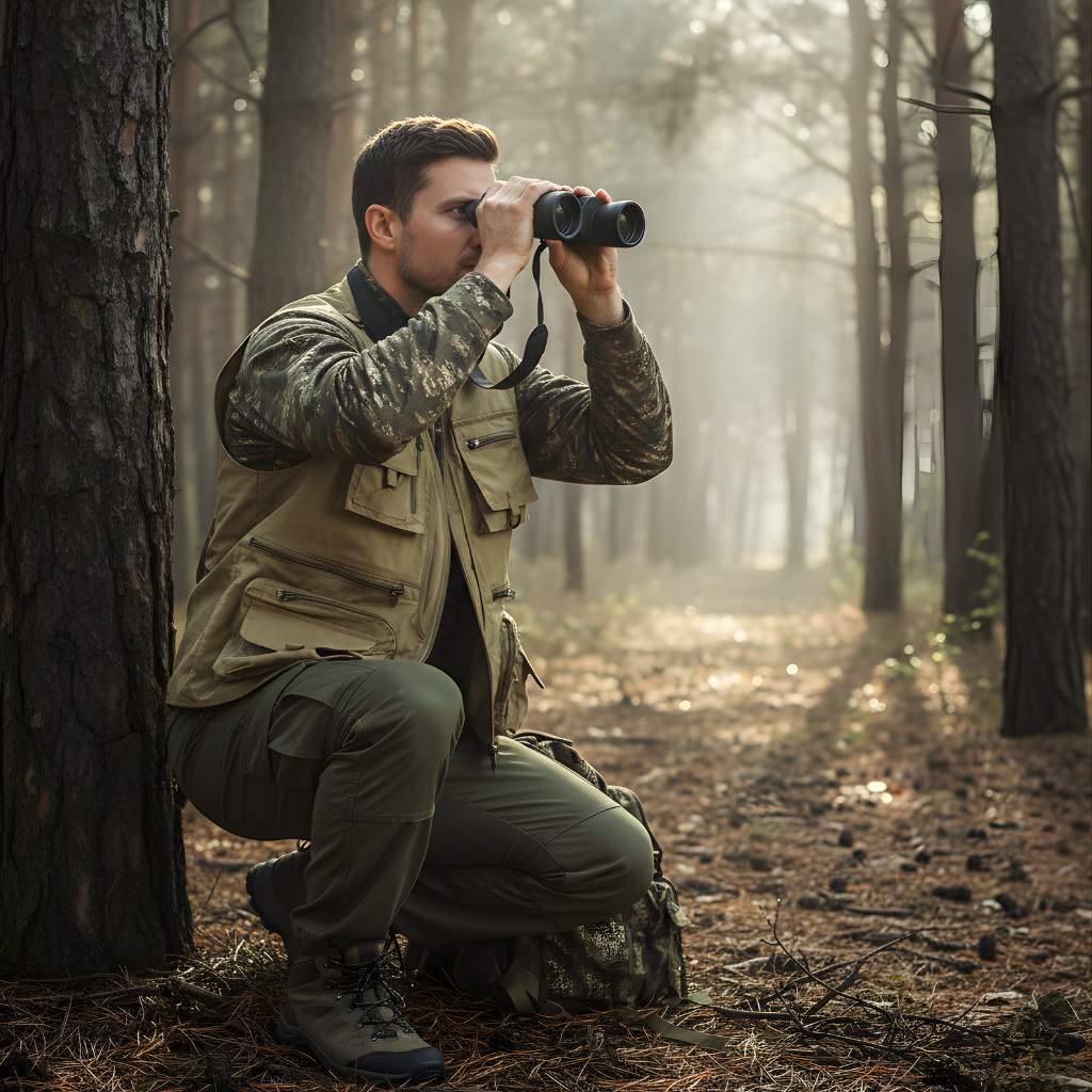 Heren Outdoor Vest met Meerdere Zakken – Sneldrogend Mesh voor Actief Gebruik