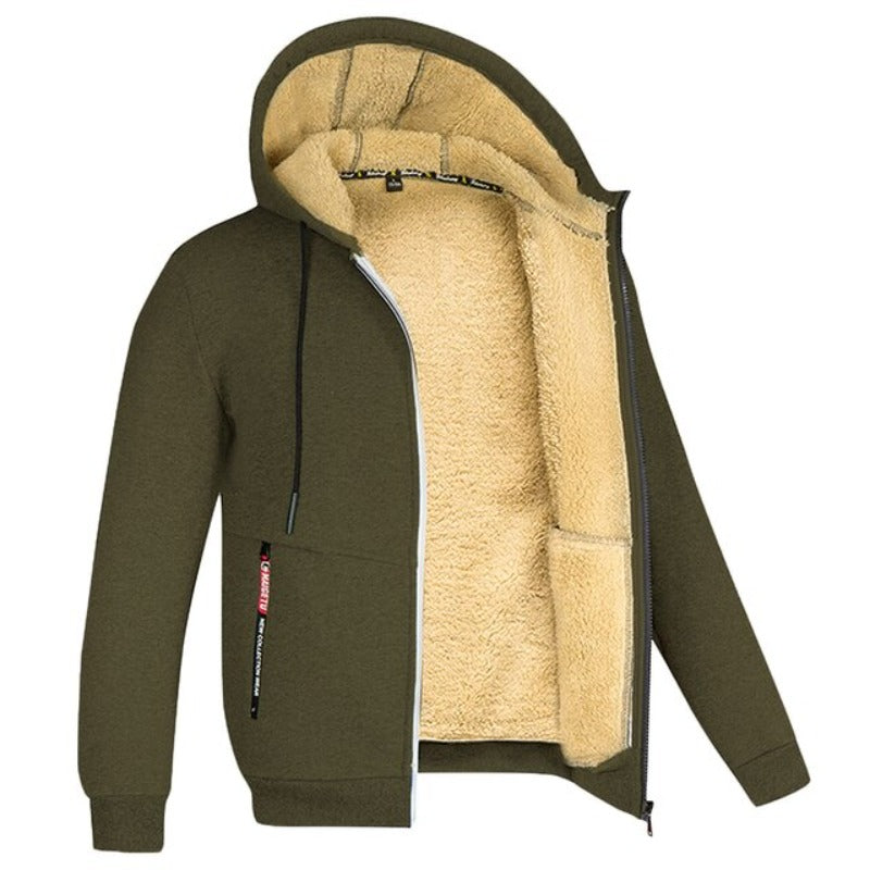 Ethan | Warme Wintervest Heren | Gebreid Design Met Wolvoering