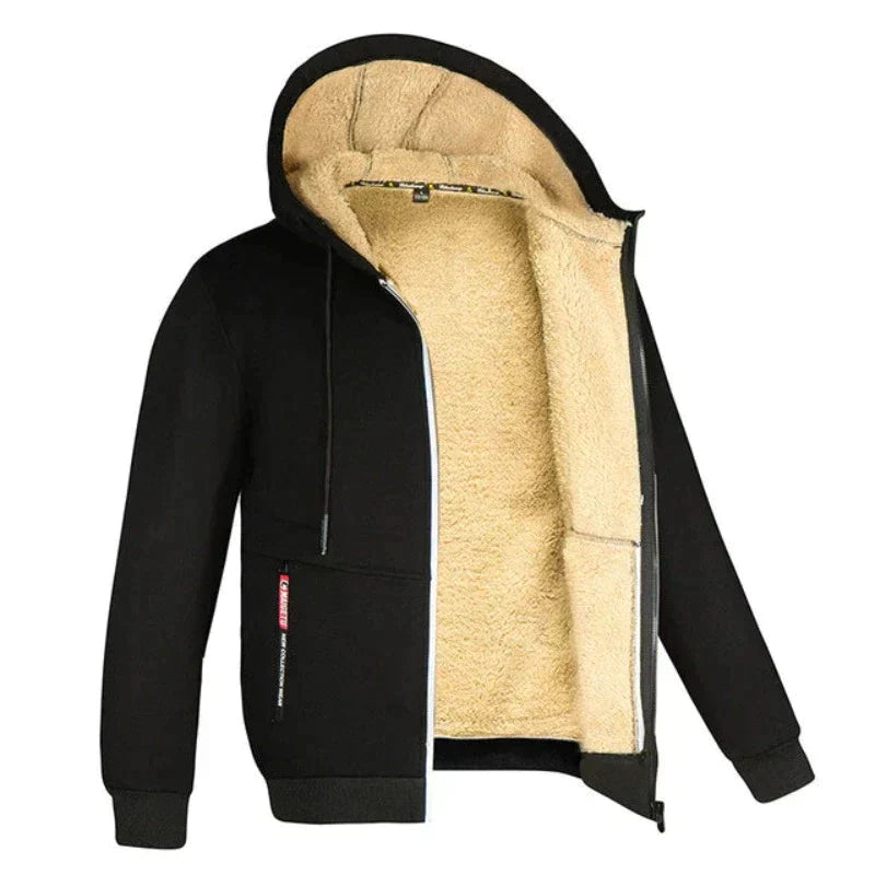 Ethan | Warme Wintervest Heren | Gebreid Design Met Wolvoering